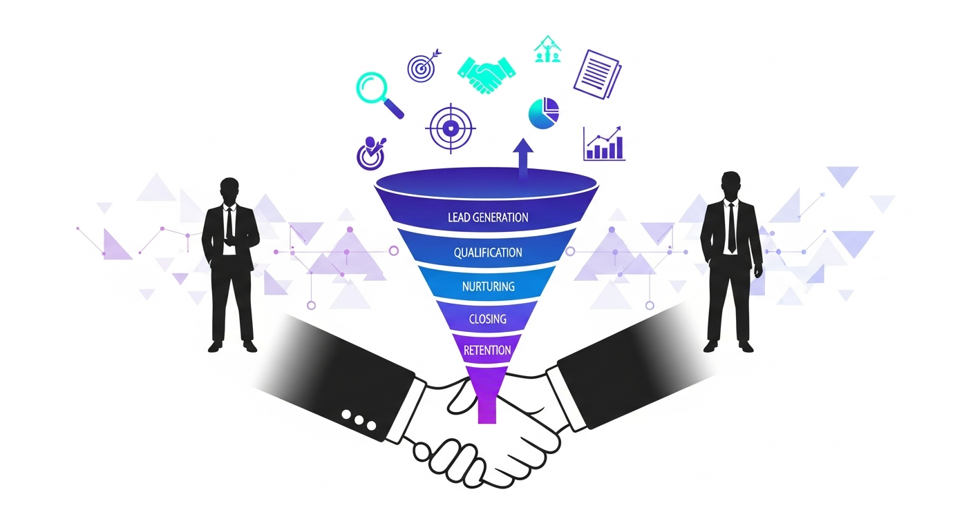 B2B Sales Techniques - Professional business negotiation and partnership